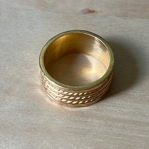 Gold plated silver ring